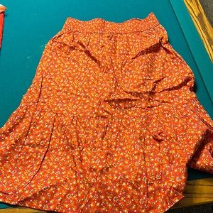 Madewell midi skirt